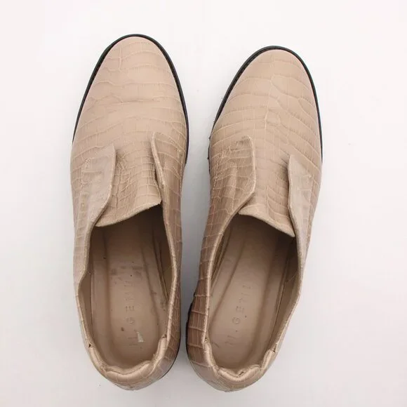 M. Gemi The Gianna Taupe Women's Size EU 41 Croco Printed Leather Slip On - Picture 9 of 10